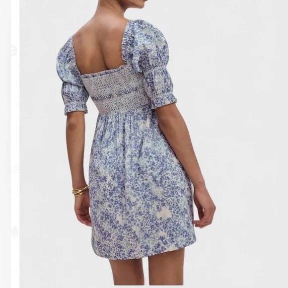 Reformation Dione Dress size 4 blue multi-NWT - Picture 3 of 11